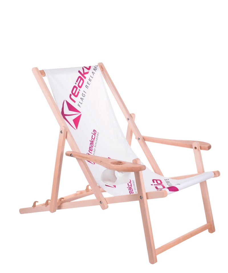 Tumbonas publicitarias con respabrazos amplios