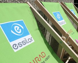 tumbonas publicitarias de colores