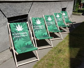 tumbonas publicitarias en fotos